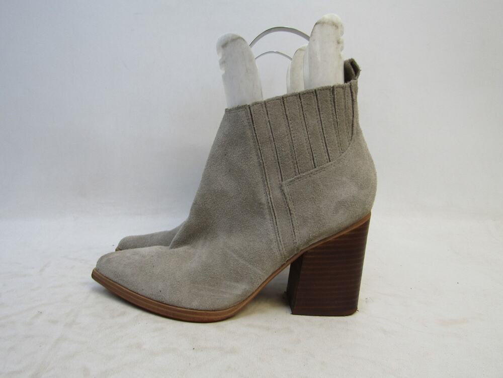 Marc Fisher Womens Size 9 M Gray Suede Chelsea Ankle Fashion Boots Bootie